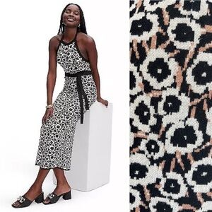 DVF for Target Halter Tie Knit Midi Dress Size Medium NWOT